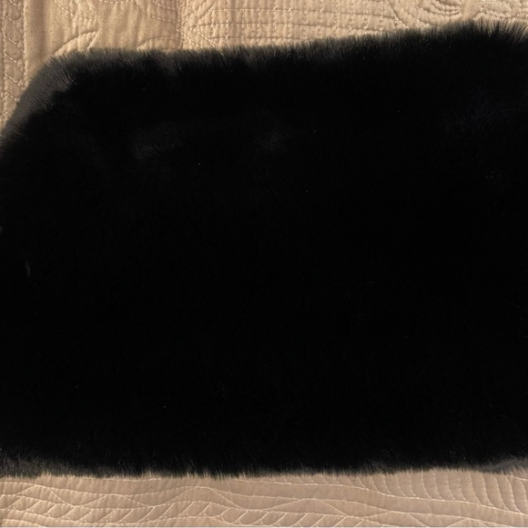 Plush Black Infinity Scarf/Colllar. - Picture 5 of 7